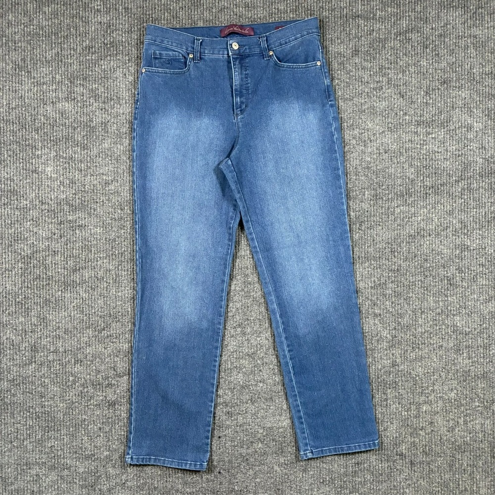Gloria Vanderbilt Amanda Womens Jeans Size 10S Blue Denim Casual Mid Rise